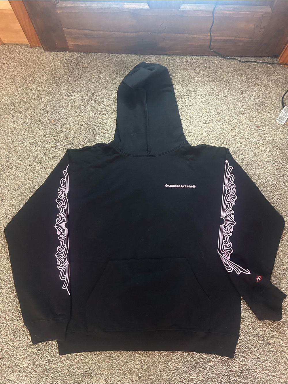 Chrome hearts black and pink matty boy hoodie